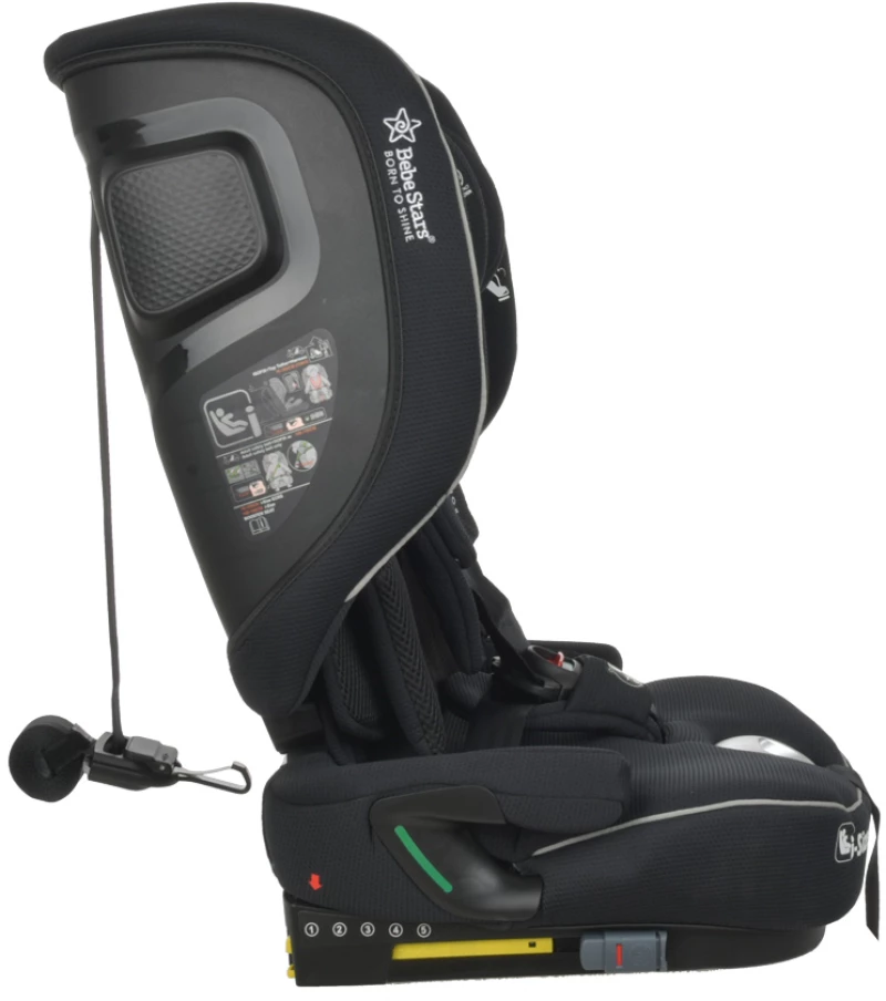 BEBE STARS ΚΑΘΙΣΜΑ ΑΥΤΟΚΙΝΗΤΟΥ FLEXY ISOFIX I-SIZE 76-150cm BLACK 934-188