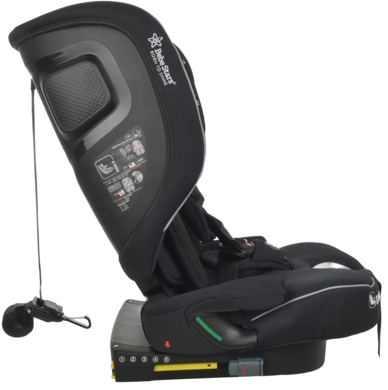 BEBE STARS ΚΑΘΙΣΜΑ ΑΥΤΟΚΙΝΗΤΟΥ FLEXY ISOFIX I-SIZE 76-150cm BLACK 934-188