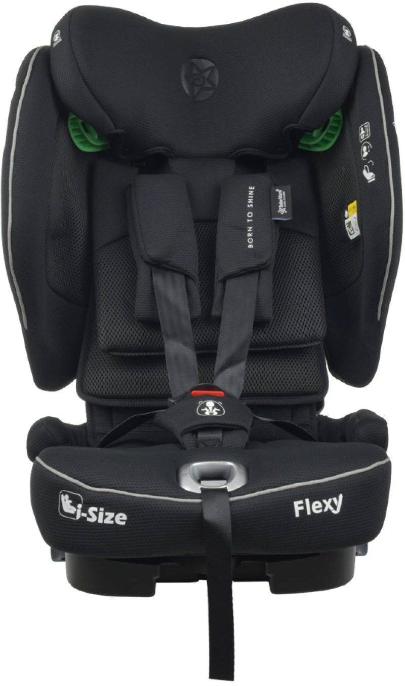 BEBE STARS ΚΑΘΙΣΜΑ ΑΥΤΟΚΙΝΗΤΟΥ FLEXY ISOFIX I-SIZE 76-150cm BLACK 934-188