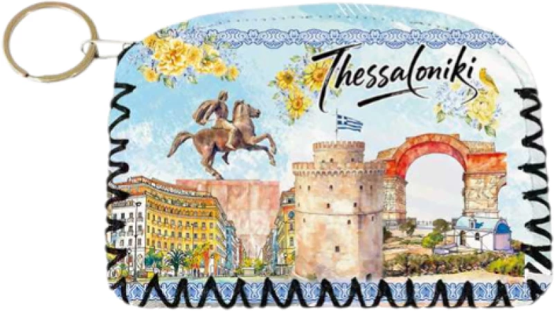 Πορτοφόλι Souvenir μπρελόκ - PVC - Thessaloniki - 14*9cm - 871747