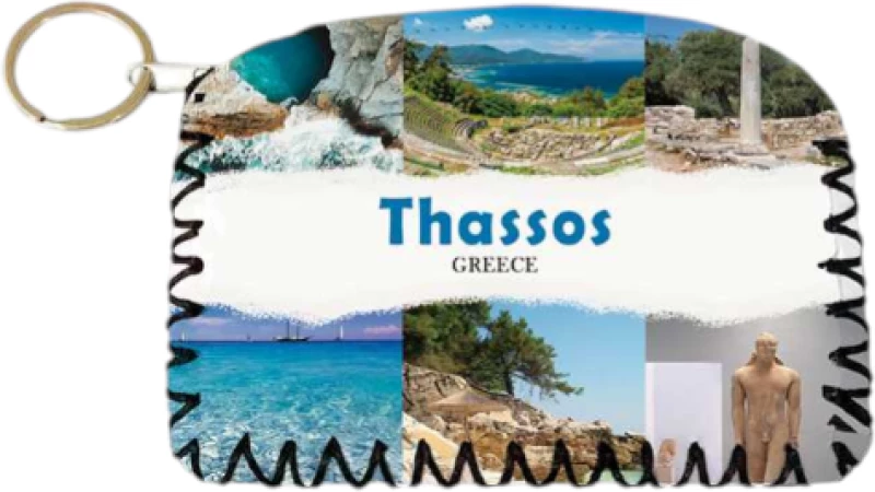 Πορτοφόλι Souvenir μπρελόκ - PVC - Thassos - 14*9cm - 871753