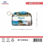 Πορτοφόλι Souvenir μπρελόκ - PVC - Thassos - 14*9cm - 871753
