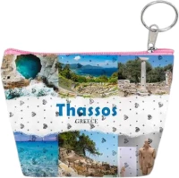 Πορτοφόλι Souvenir μπρελόκ mini - PVC - Thassos - 11*7*4cm - 871813