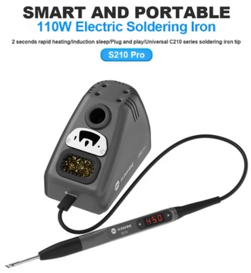 SUNSHINE σταθμός κόλλησης 210 Pro με κολλητήρι, 110W, 100~450 °C