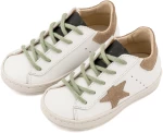 Babywalker Τρίχρωμο Sneaker Δετό EXC5315 Λευκό Μπεζ Μέντα