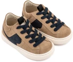 Babywalker Δίχρωμο Sneaker Δετό EXC8002 Μπεζ Μπλε