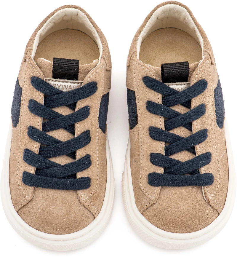 Babywalker Δίχρωμο Sneaker Δετό EXC8002 Μπεζ Μπλε