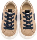 Babywalker Δίχρωμο Sneaker Δετό EXC8002 Μπεζ Μπλε