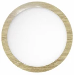 ΧΩΝΕΥΤΟ ΛΕΠΤΟ LED ΟΡΟΦΗΣ 18W CCT ΞΥΛΟ 6049