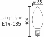 ΛΑΜΠΤΗΡAΣ E14 FILAMENT 7W 6088