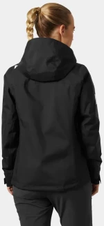 Helly Hansen Crew Hooded Midlayer Sailing Jacket 2.0 Black Μπουφάν Γυναικείο Χειμωνιάτικο