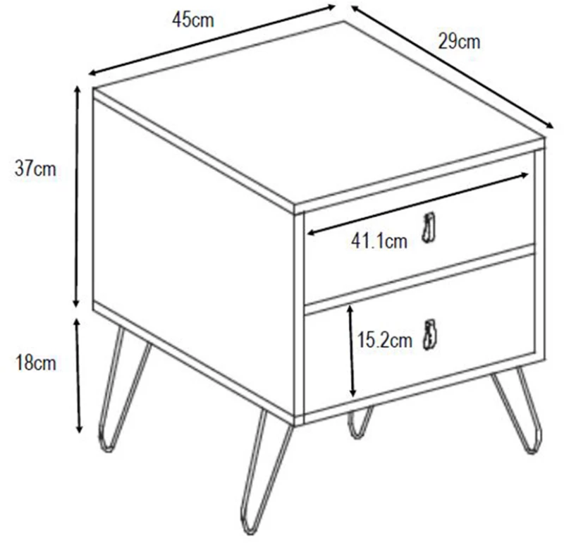 TREND MINT ΚΟΜΟΔΙΝΟ 2ΣΥΡΤΑΡΙΑ SONOMA ΠΡΑΣΙΝΟ ΜΕ PATTERN 45x29x52.5cm