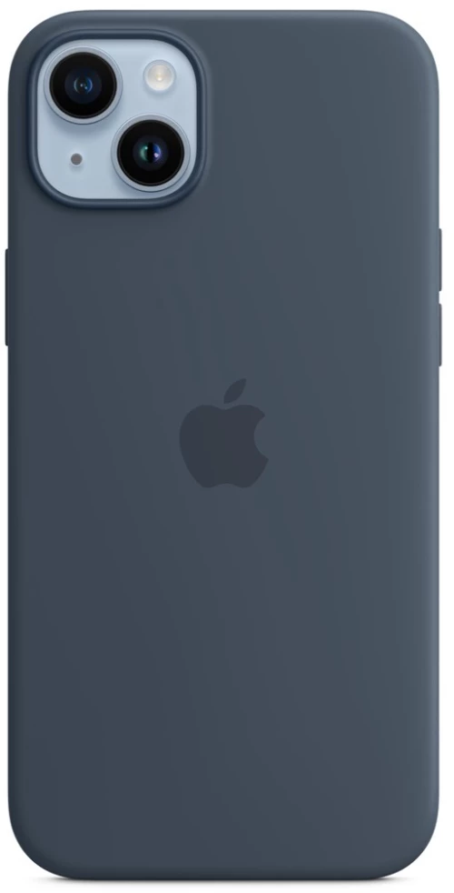 Apple iPhone 14 Plus Silicone Case with MagSafe - Storm Blue