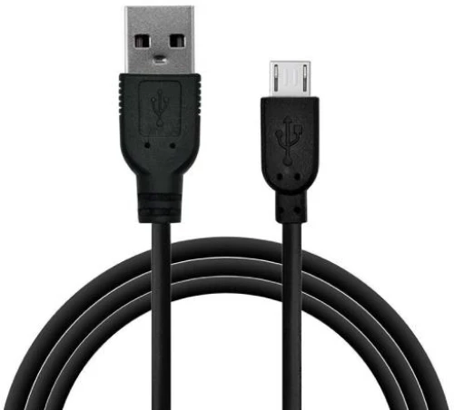 Καλώδιο Σύνδεσης USB 2.0 inos USB A σε Micro USB 10W 2m Μαύρο