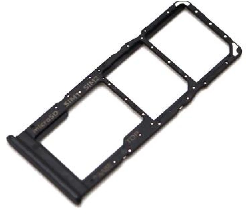 Βάση Κάρτας Sim & SD Samsung A125F Galaxy A12/ A127F Galaxy A12 Nacho Μαύρο (Original)