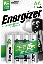 Energizer 016-5307 Extreme Επαναφορτιζόμενες Μπαταρίες AA Ni-MH 2300mAh 1.2V 4τμχ