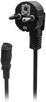 NOD 141-0246 Schuko - IEC C13 Cable 2m Μαύρο