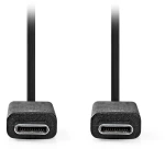 Nedis 233-2597 USB 3.2 Cable USB-C male - USB-C 100W Μαύρο 1m (CCGL64750BK10) Bulk