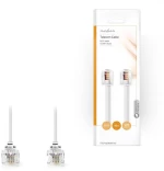 Nedis 233-0477 Τηλεφωνικό Καλώδιο RJ11 6P4C 10m Λευκό (TCGP90200WT100)