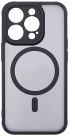 Hybrid Θήκη Σιλικόνης Με Magsafe & Metal Camera Lens Protection iPhone 12 Pro Max Μαύρη