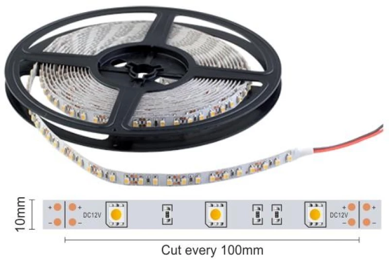 ΤΑΙΝΙΑ LED ΕΣΩΤΕΡΙΚΟΥ ΧΩΡΟΥ 5m 14.4W 6000K 24V Spotlight (5189)