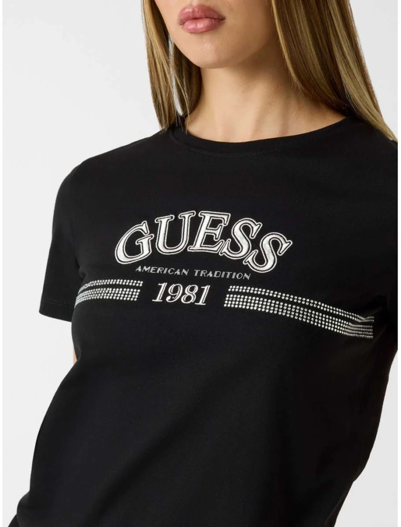 Guess V6RI16I3Z14 Γυναικείο T-shirt - Μαύρο