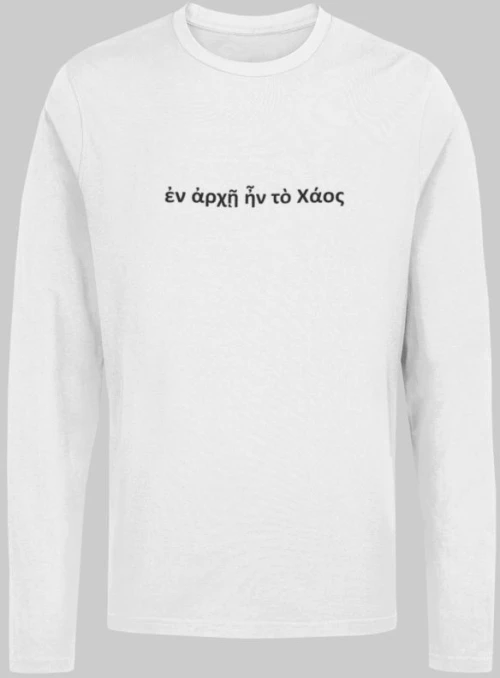 Chaos Μακρυμάνικο T-Shirt - WHITE