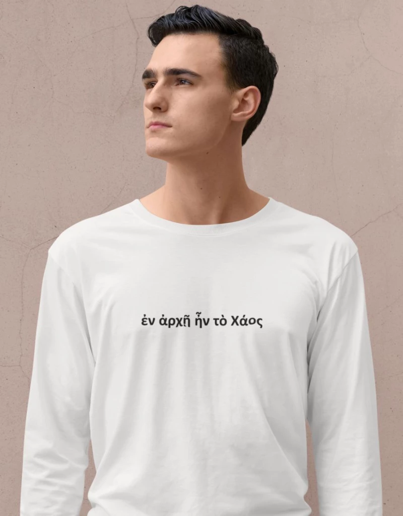 Chaos Μακρυμάνικο T-Shirt - WHITE