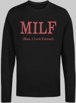 Man i love Ferrari | Hamilton | MILF Μακρυμάνικο T-Shirt - WHITE