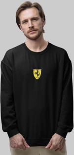 Leclerc x Ferrari Φούτερ - BLACK