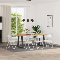 Πτυσσόμενη Καρέκλα 8 pcs Λευκός 48 x 43,5 x 81 εκ. Λευκό 42029064