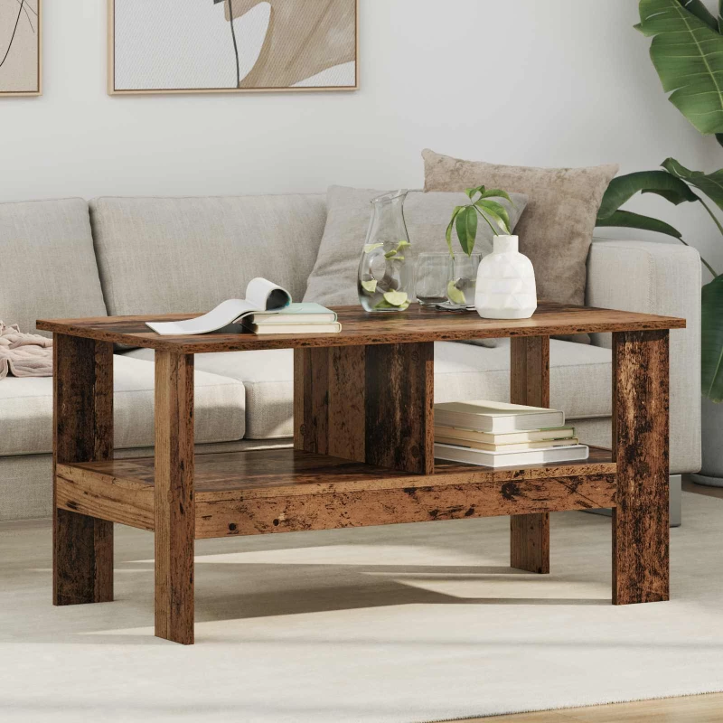 Τραπεζάκι σαλονιού Παλιό ξύλο 90 x 50 x 45 cm Καφέ 8000258