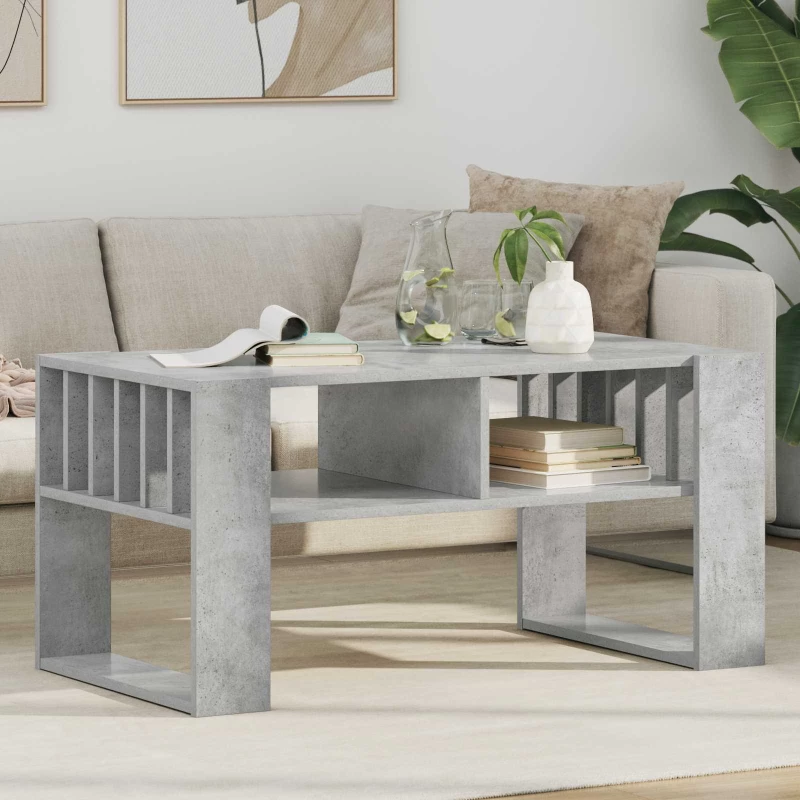 Τραπεζάκι σαλονιού Σκυρόδεμα Γκρι 92 x 49,5 x 45 εκ. Γκρι 8000111