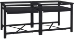 Βάση Πλυντηρίου Ρούχων 2 pcs Μαύρο 64 x 55 x 32.5 εκ Ατσάλι Μαύρο 42022038