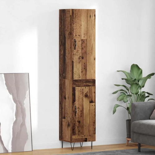 Highboard Παλαιό ξύλο 69,5 x 34 x 180 εκ. Επεξεργασμένο ξύλο Καφέ 3402721