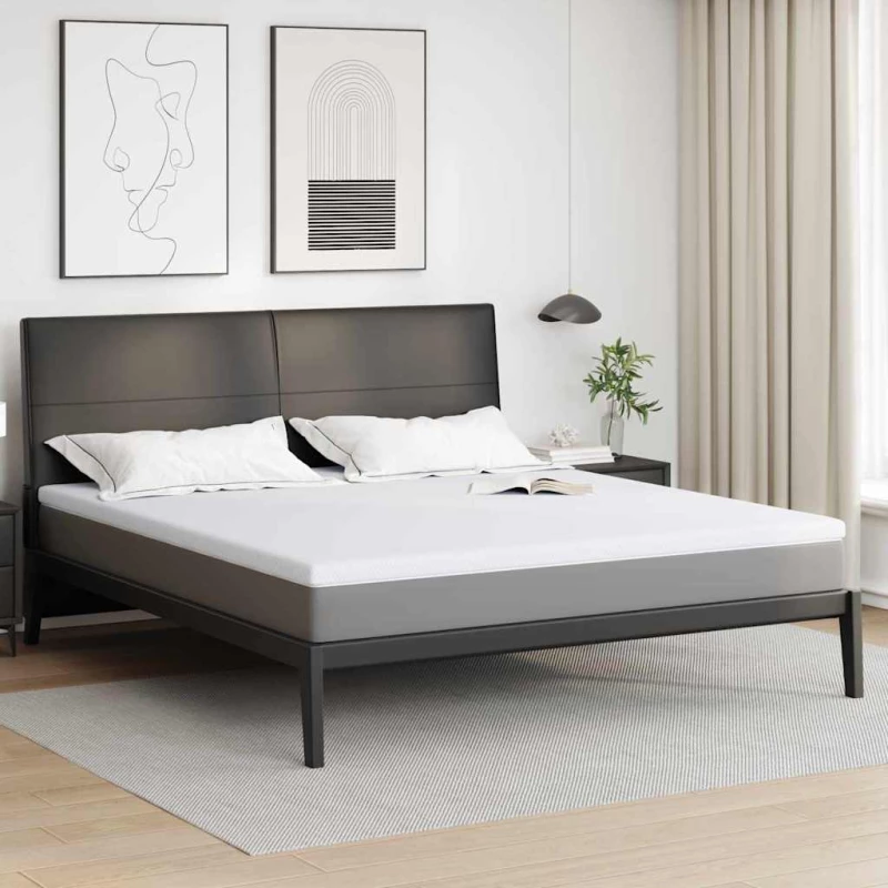 Στρώματα Λευκό 180 x 200 cm 100% ύφασμα πολυεστέρα με τζακάρ Λευκό 4106229