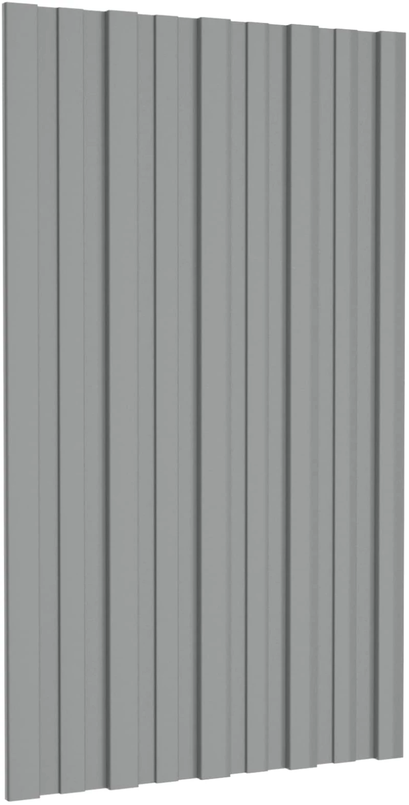 Πάνελ οροφής 12 pcs Γκρι 80 x 45 cm Γαλβανισμένος χάλυβας Γκρι 42047111