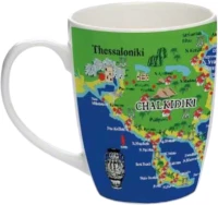 Σετ κεραμική κούπα Souvenir - 12pcs - Greece - Chalkidiki - 224189 224189