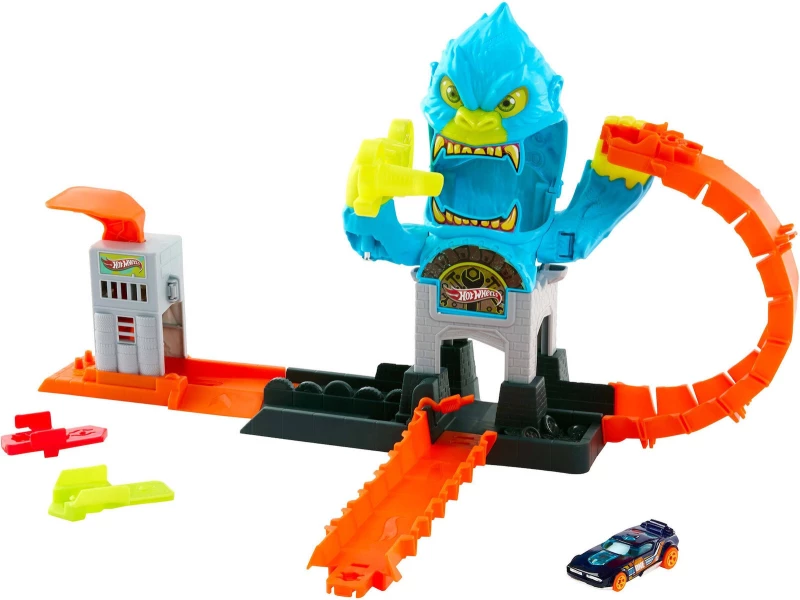 HOT WHEELS ΠΙΣΤΕΣ CITY ΜΕ ΘΗΡΙΑ GORILLA SLAM ATTACK (JHL92)- HDR29 JHL92
