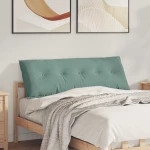 Μαξιλάρι Πλάτης Θαλασσί 140 x 50 cm Υφασμάτινο Κορντουρά Πράσινο 42014857