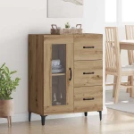 Πλαϊνό γραφείο με συρτάρι Artisan Oak 69,5 x 34 x 90 εκ. Καφέ 880843