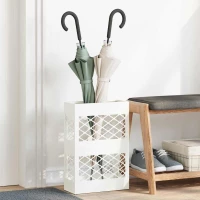Σχέδιο & βάση αποθήκευσης Λευκό 28 x 12 x 41 εκ Μέταλλο Λευκό 868529
