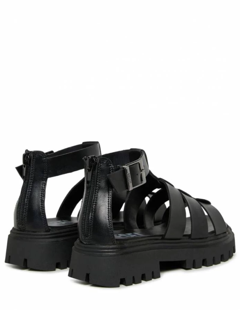 DIESEL SANDAL D-SANSTRY BC1066 KF015 K900  BLACK
