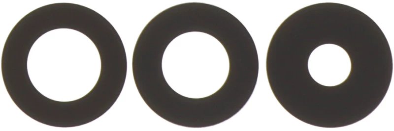 Τζαμάκι κάμερας / Back Camera Lens for Samsung Galaxy A55 Black 3pcs in one set