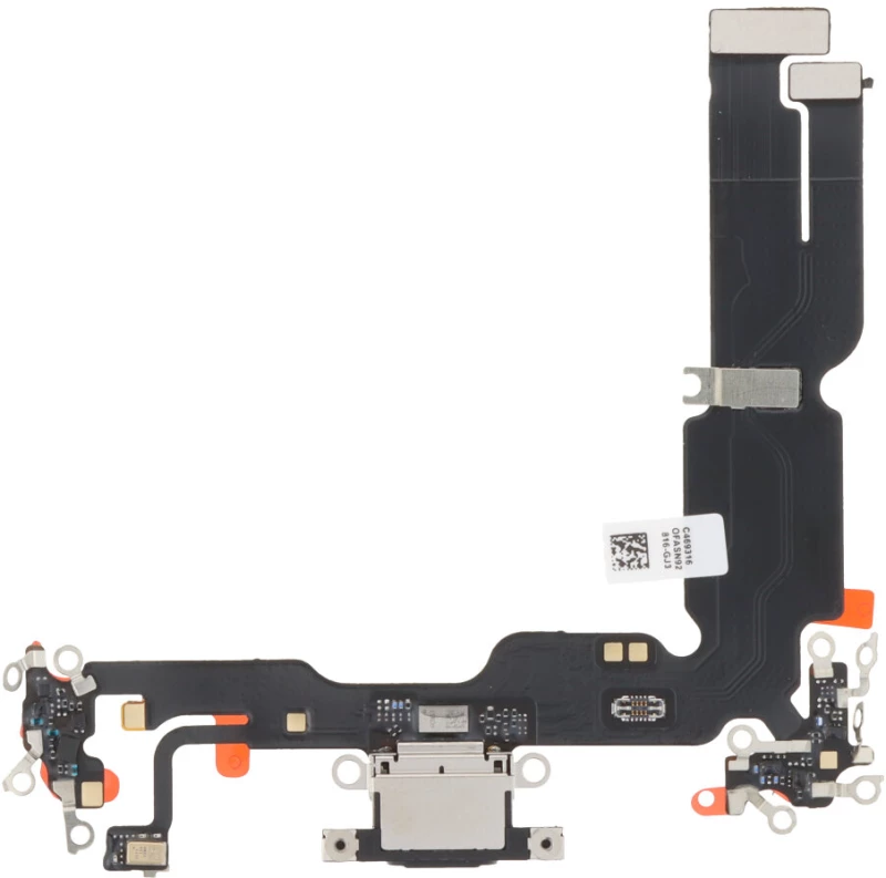 Charging Port Flex Cable for iPhone 15 Plus Black