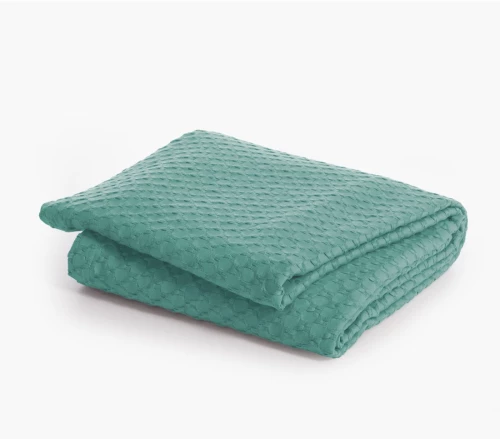Κουβέρτα Πικέ Υπέρδιπλη Nef-Nef Elmer Deep Green 230x240
