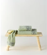 Σετ Πετσέτες 3 Τεμαχίων Kentia Samara 10 Grenn 70x140,50x90,30x50