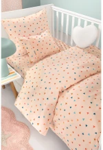 Σετ Σεντόνια Κούνιας Guy Laroche Bebe Amore Salmon 115x170