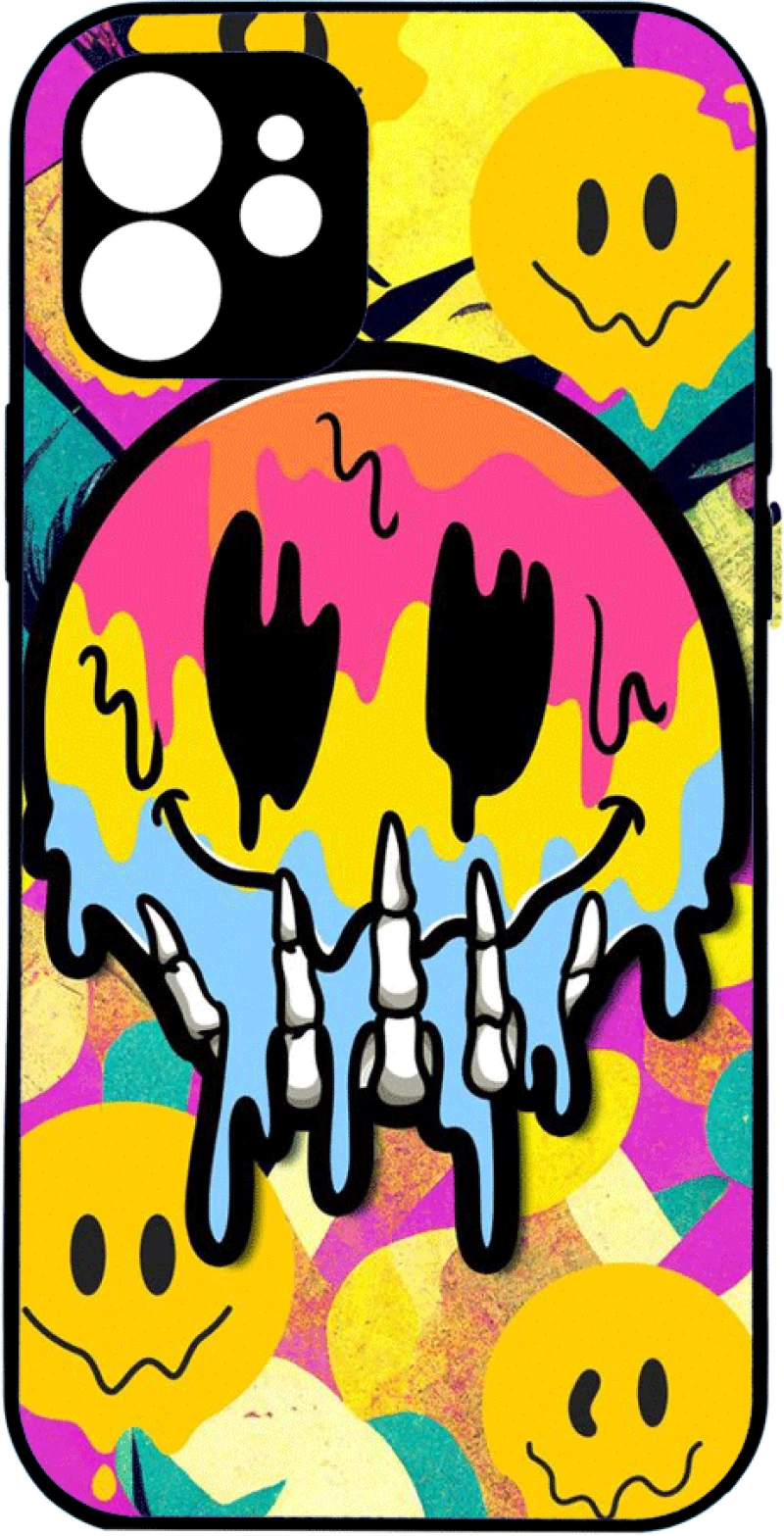 Colorful melted emoji - iphone-xr-hard