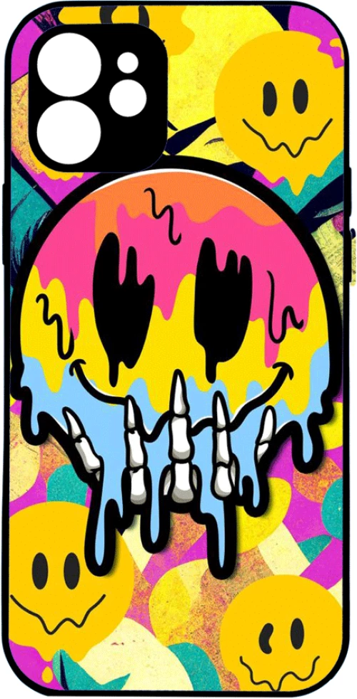Colorful melted emoji - iphone-xr-hard